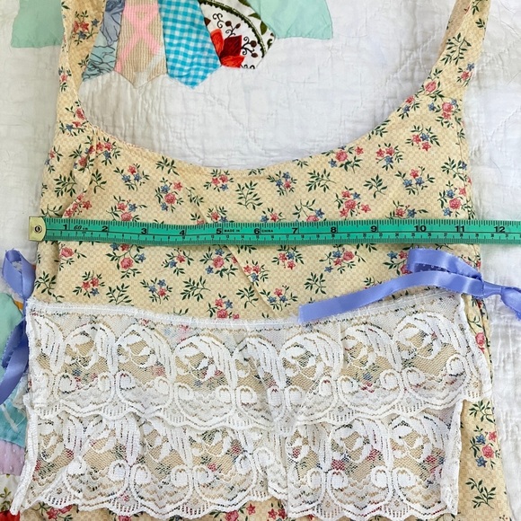 Handmade Cute Floral Cotton Shoulder Bag Purse - Picture 8 of 10